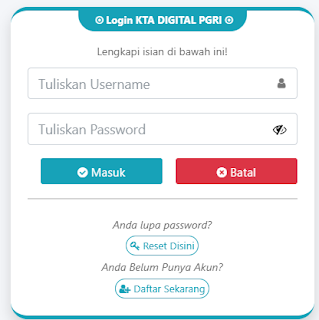 Register PGRI Cimanggis - Persatuan Guru Republik Indonesia Cabang Cimanggis